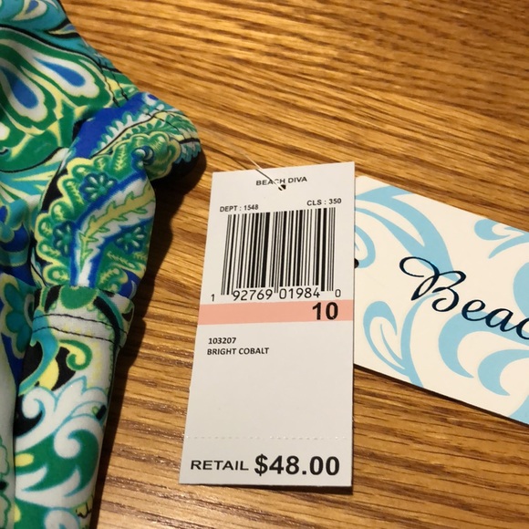 Beach Diva Tankini NWT paisley print! - Picture 5 of 5